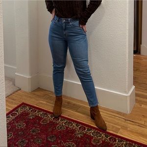 American eagle stretch petite mom jean